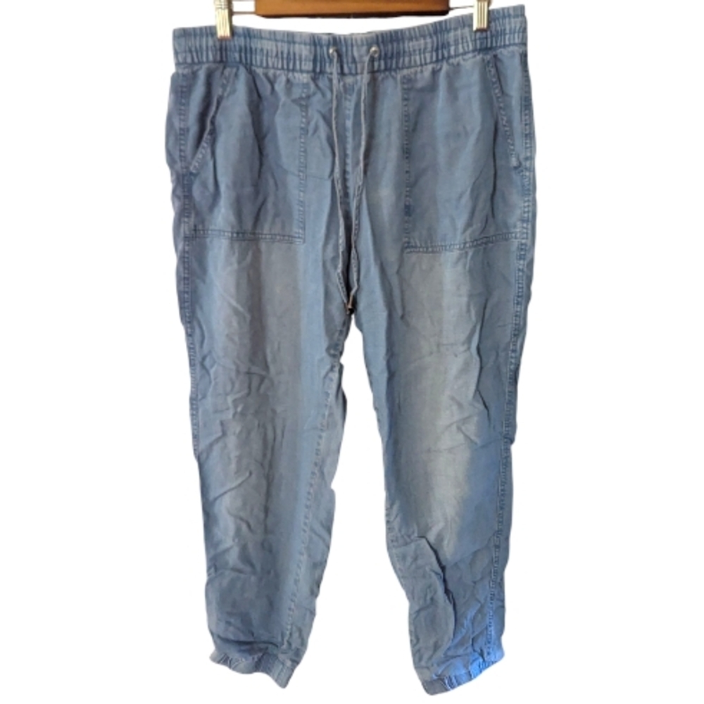 H&M L.O.G.G. Lyocell Chambray Jogger Pants 12